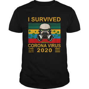 Nice I Survived Face Mask Corona Virus 2020Shirt